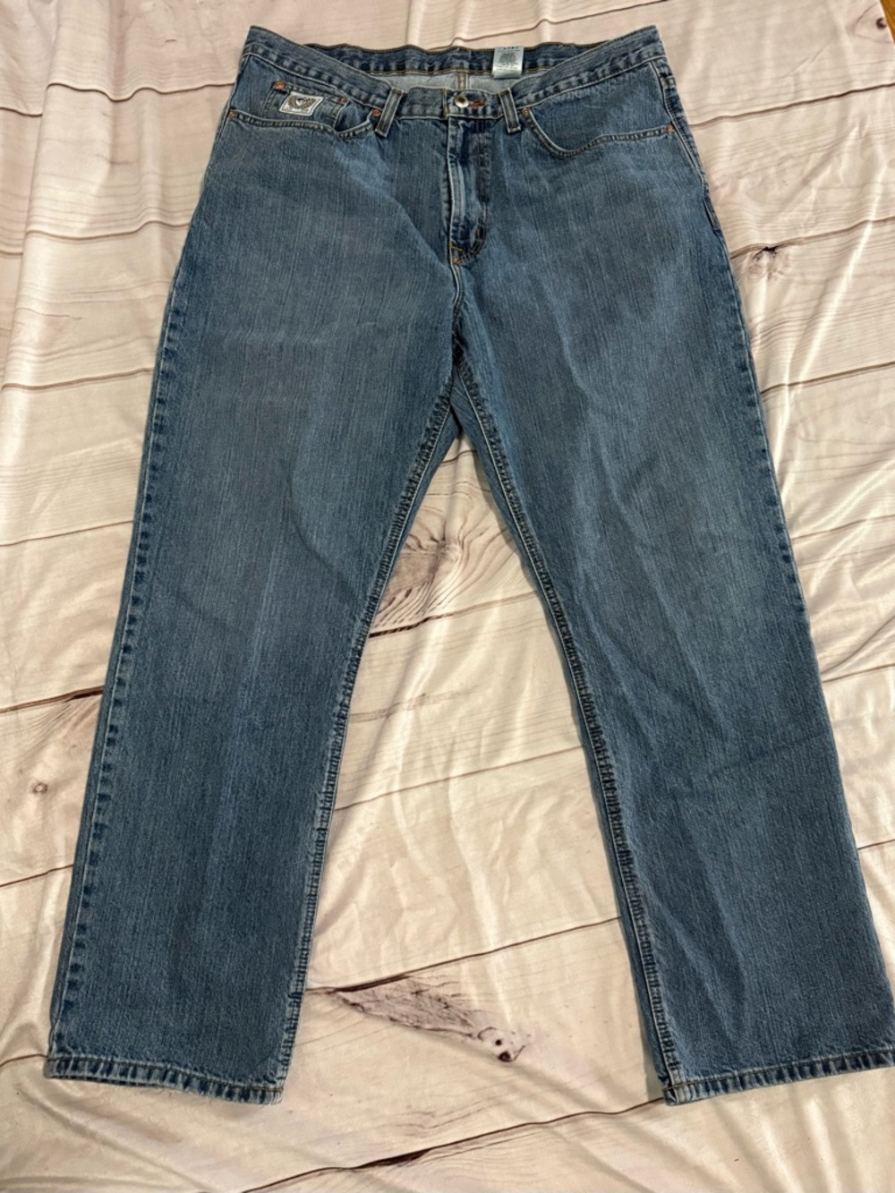 Cinch Men's Medium Blue Bootcut Jeans 38x32 - Picture 4 of 7